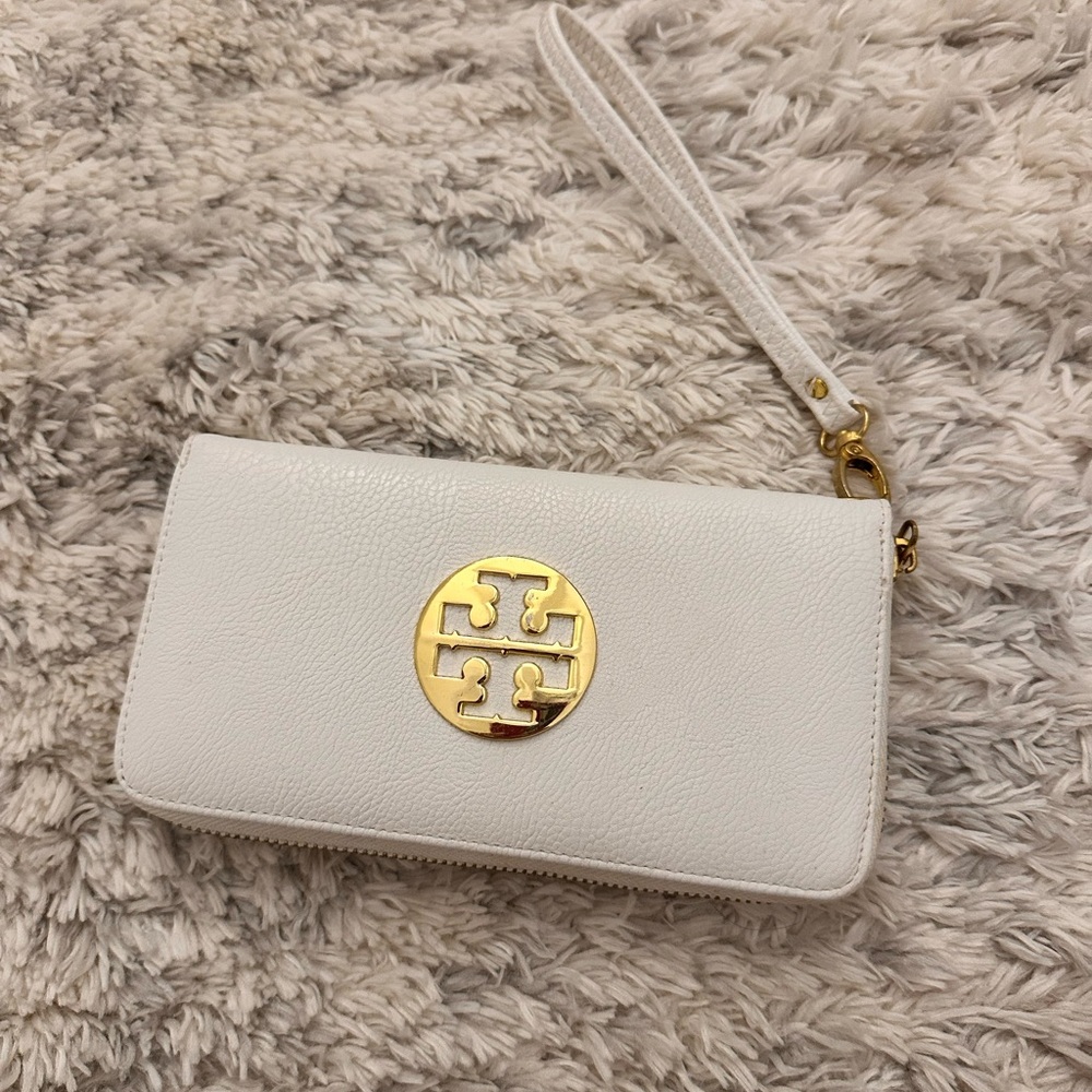 Tory Burch white wallet